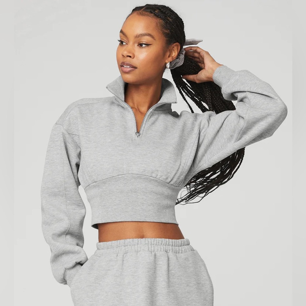 Alo Yoga Vixen Quarter Zip Cropped